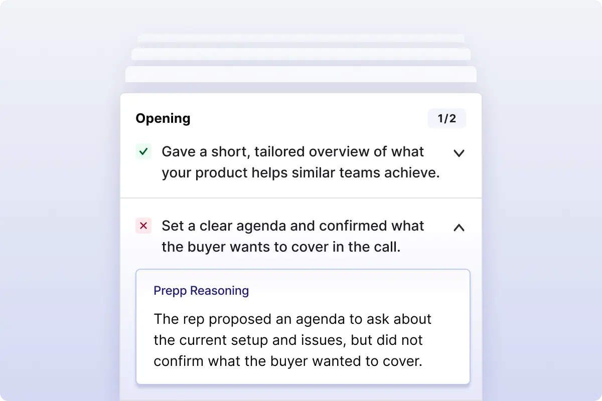 Every call is analyzed with targeted coaching